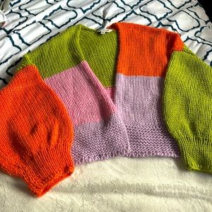 Colour Block Cardigan